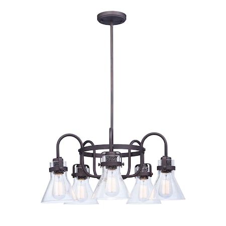 Maxim Lighting Seafarer 5-Light 23.75" Wide Oil Rubbed Bronze Chandelier 26117CDOI